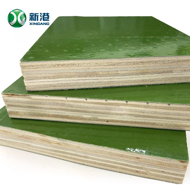 PVC Plywood Green Plastic Film Faced Plywood