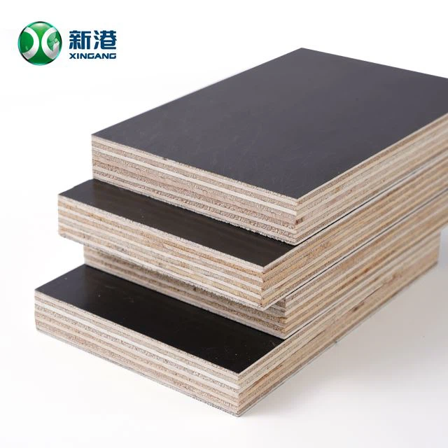 4x8 WBP Melamine 18mm Black Brown Finger Joint Core Recycle Film Faced Plywood For Concrete Formwork