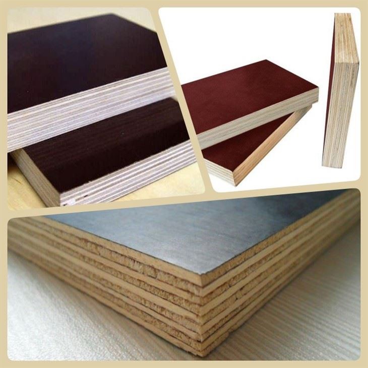 Black Film Faced Formwork Plywood Brown Color Film Faced Plywood
