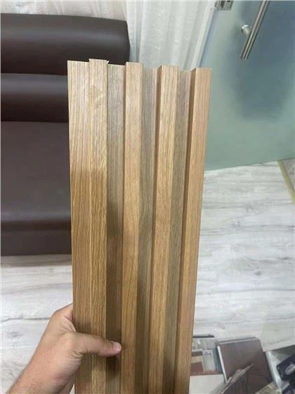 Revestimento de parede de plástico composto de madeira de alta qualidade exterior Wpc painel de parede para porta externa