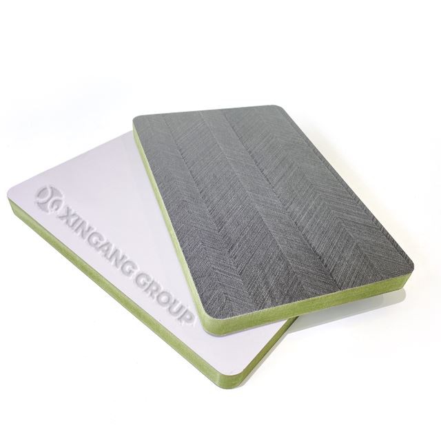Placa de MDF verde à prova d'água de alta resistência com papel à prova de fogo para móveis