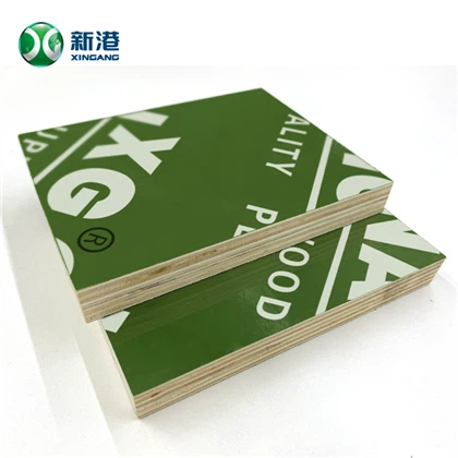 COMPENSADO DE PELÍCULA PLÁSTICA VERDE 18MM PARA COCRETE