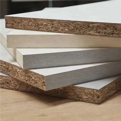 A melamina alta densidade da categoria E0/E1 laminou a placa de partícula 1220x2440mm para o armário de cozinha & o vestuário